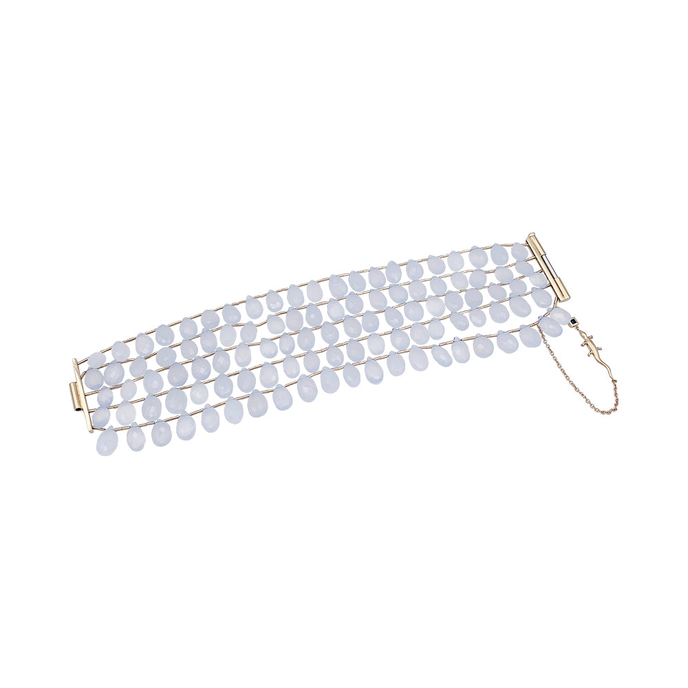 H.Stern white gold and chalcedony bracelet.