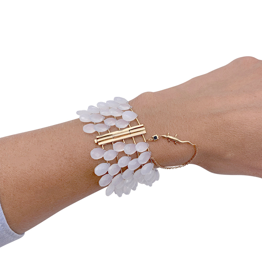 H.Stern white gold and chalcedony bracelet.
