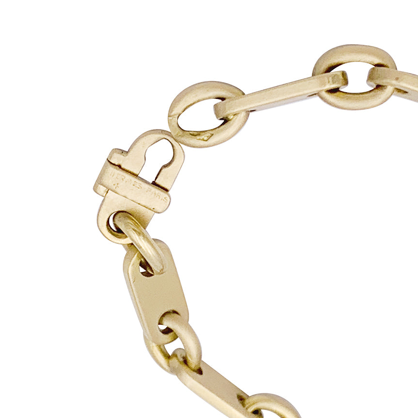 Bracelet Hermès or jaune.