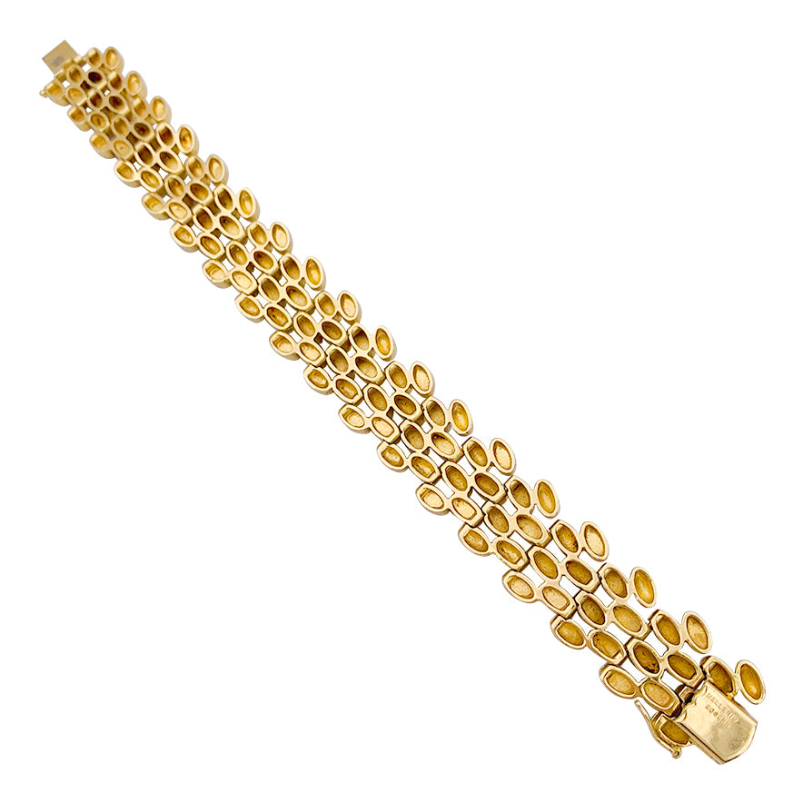 Bracelet vintage Mellerio en or jaune.