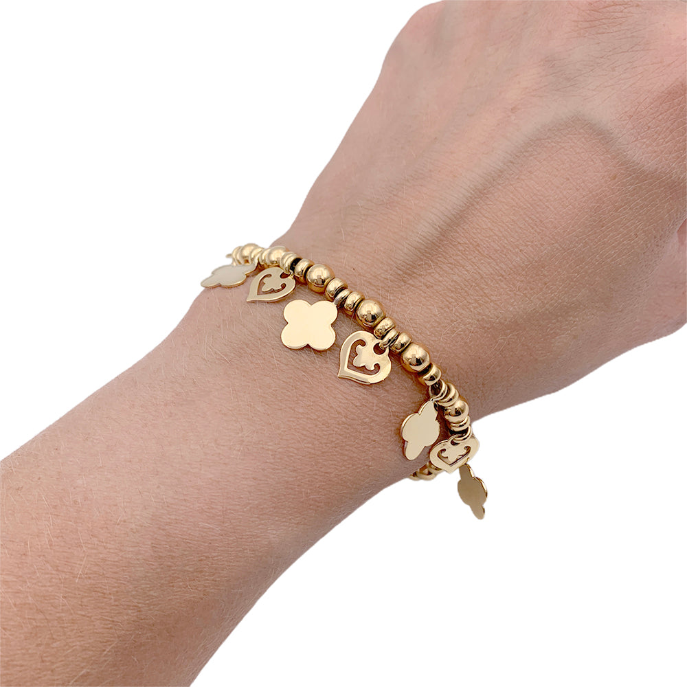 OJ Perrin bracelet, "Legends", in yellow gold.
