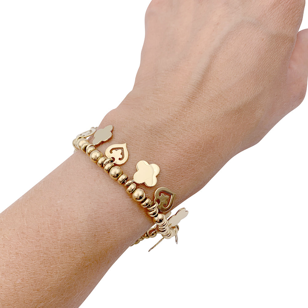 OJ Perrin bracelet, "Legends", in yellow gold.