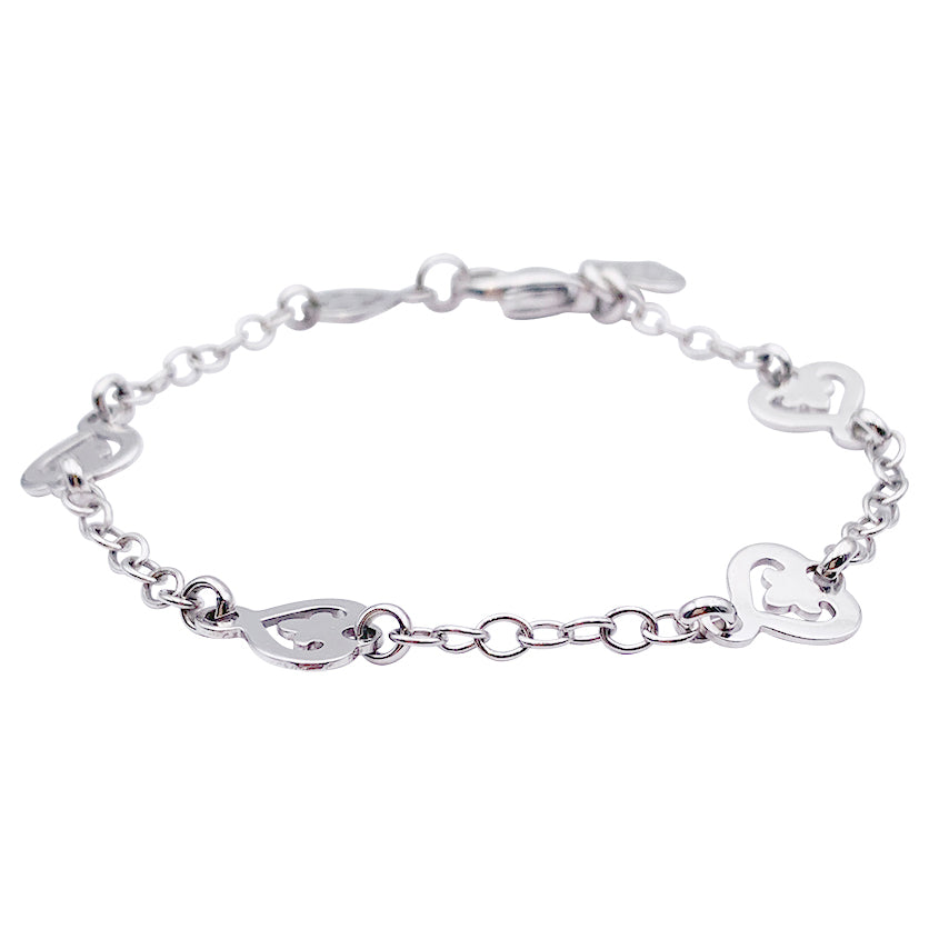 Bracelet O.J. Perrin, "Légendes", or blanc