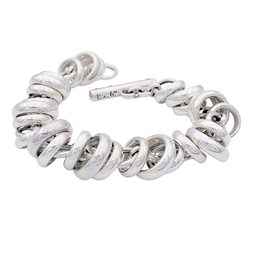 Pomellato 67 bracelet, “Rondelles”, silver.