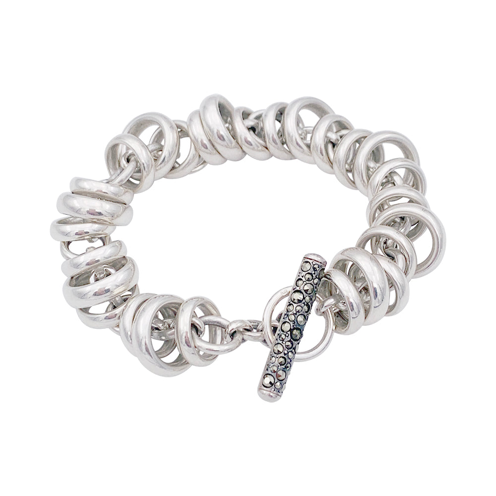 Pomellato 67 bracelet, “Rondelles”, silver.