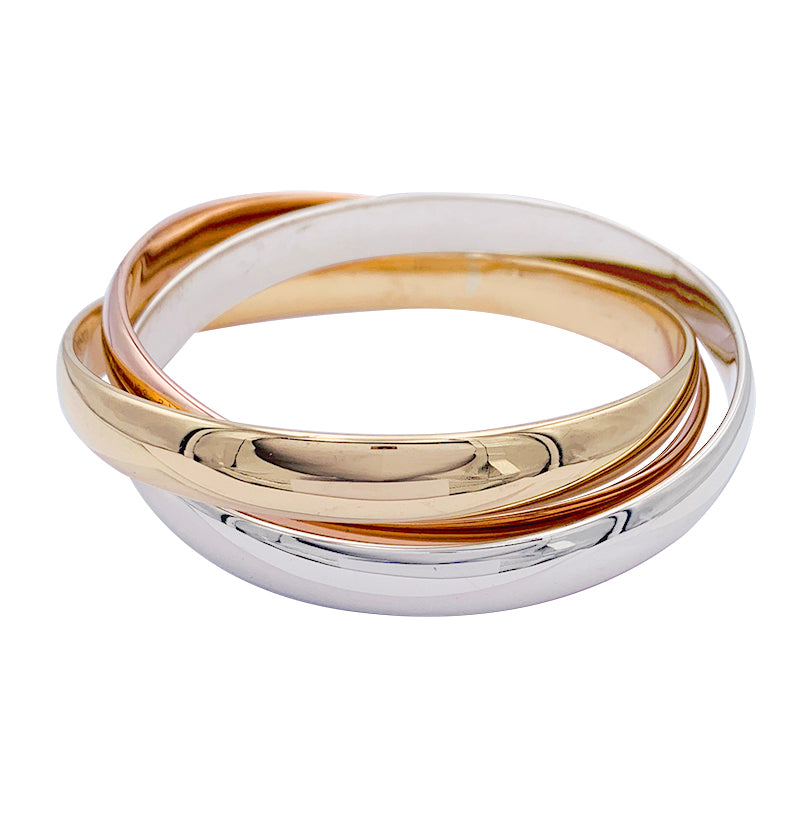 Cartier bracelet, "Trinity", 3 tones of gold.