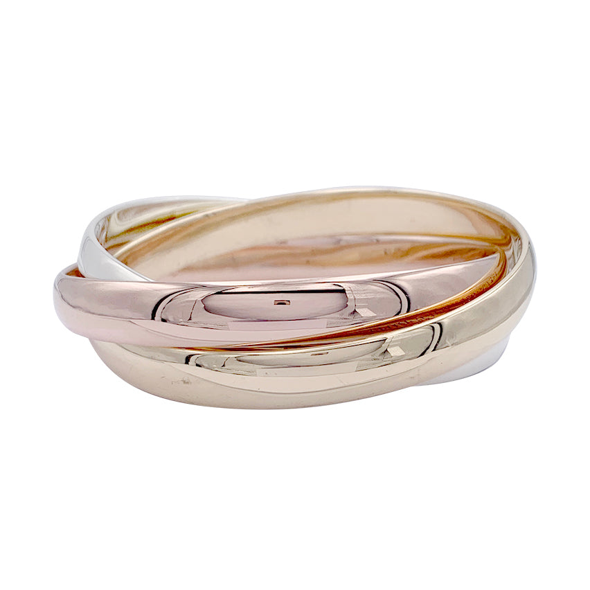 Cartier bracelet, "Trinity", 3 tones of gold.