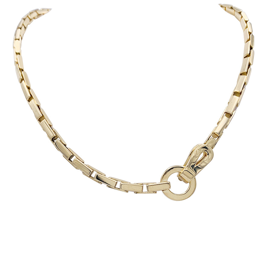 Cartier necklace, "Agrafe", yellow gold.