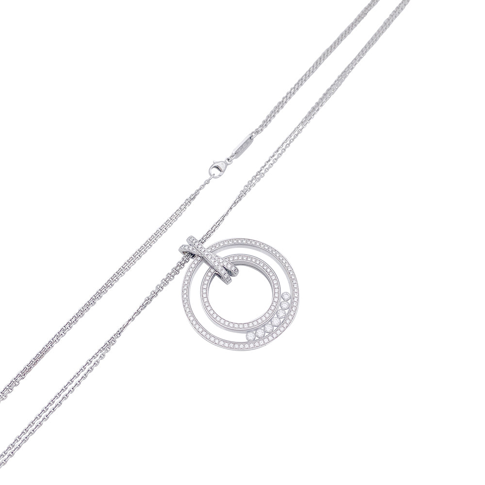 Chopard necklace, "Happy Diamonds", white gold, diamonds.