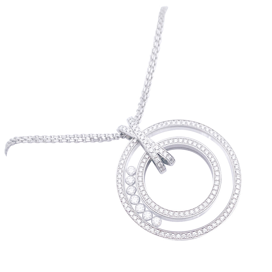 Chopard necklace, "Happy Diamonds", white gold, diamonds.