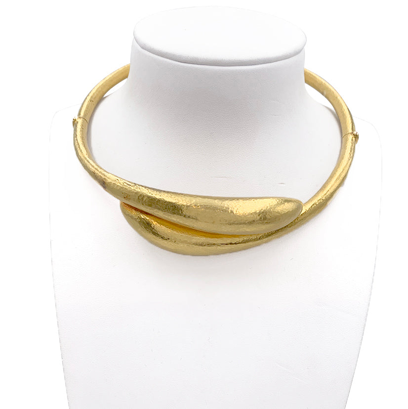 Lalaounis necklace, "Neolithic" collection, in yellow gold.