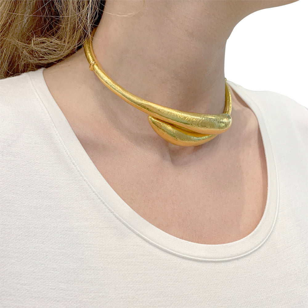 Lalaounis necklace, "Neolithic" collection, in yellow gold.