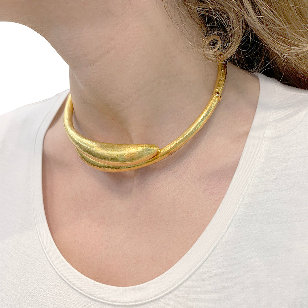 Lalaounis necklace, "Neolithic" collection, in yellow gold.