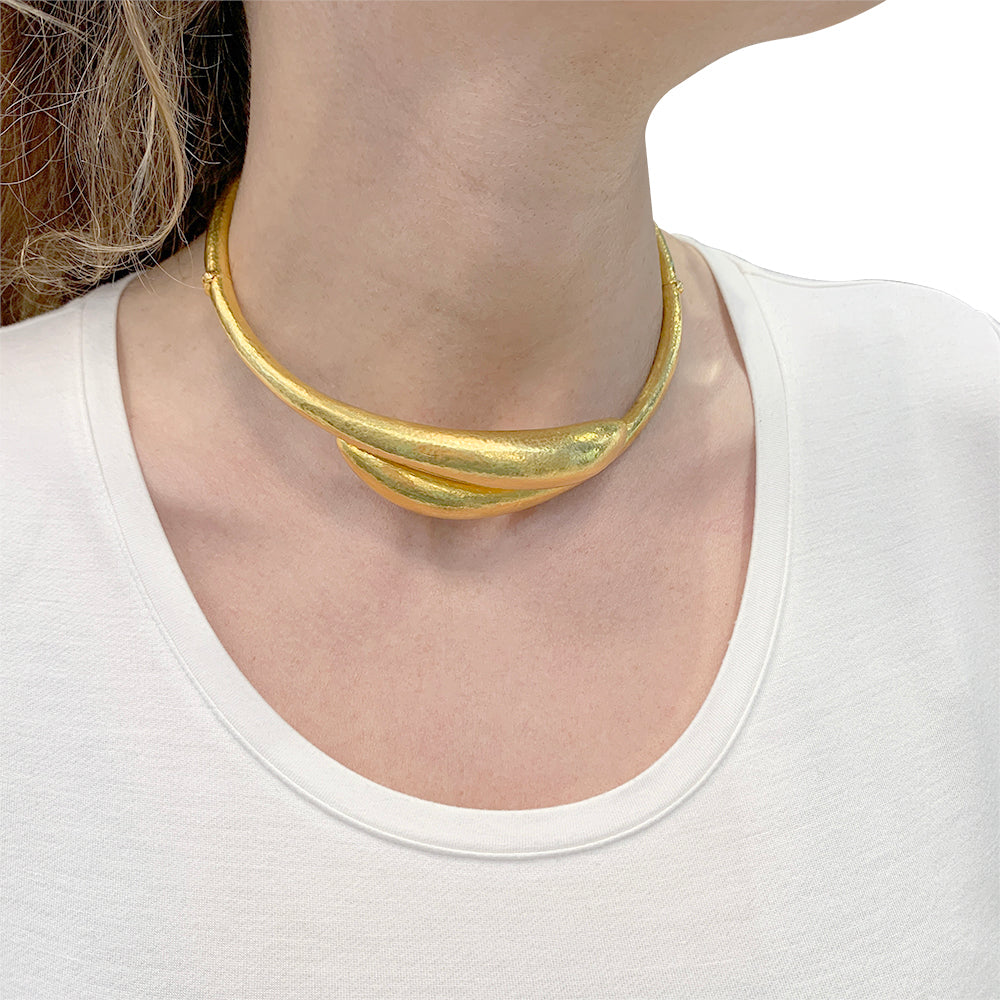 Lalaounis necklace, "Neolithic" collection, in yellow gold.