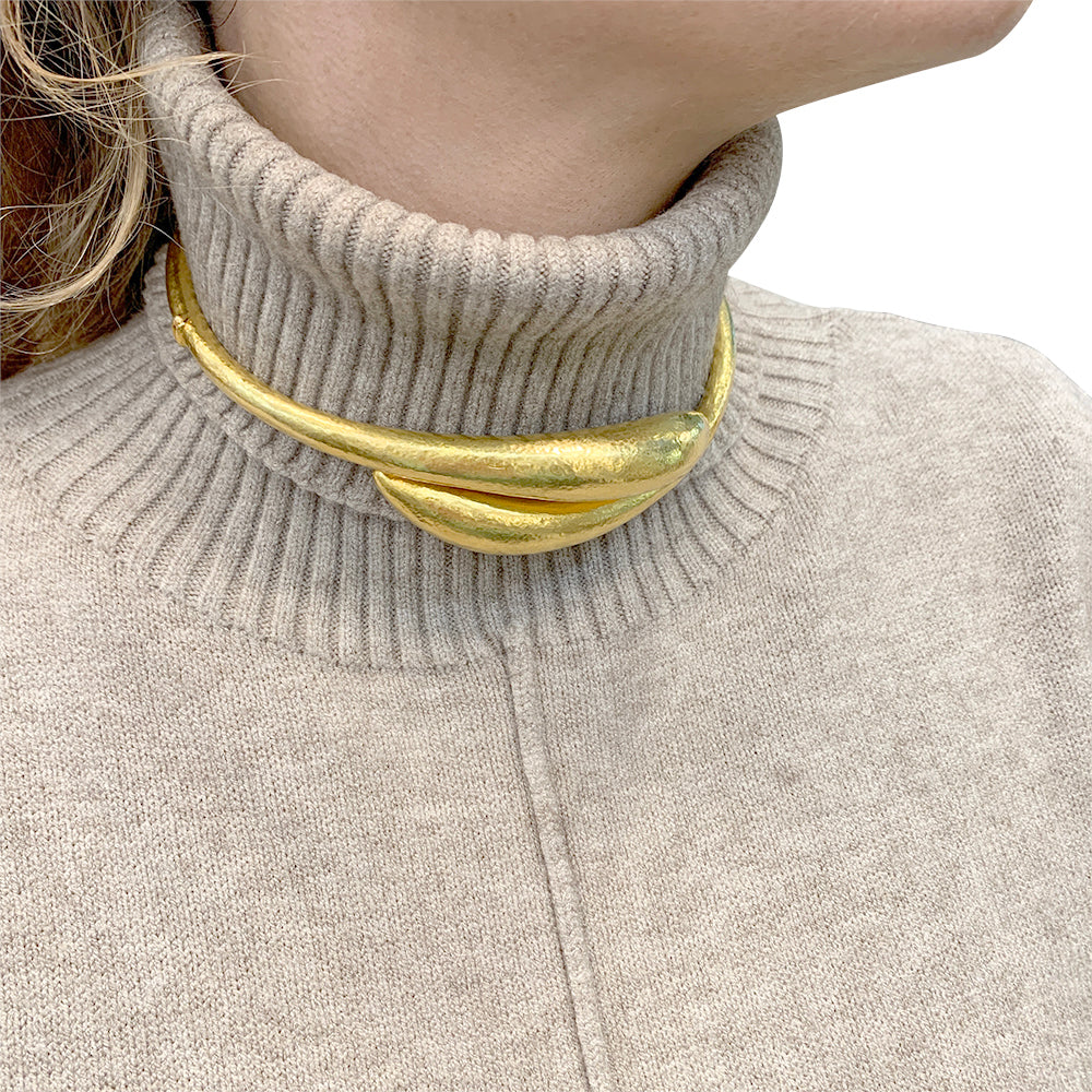 Lalaounis necklace, "Neolithic" collection, in yellow gold.