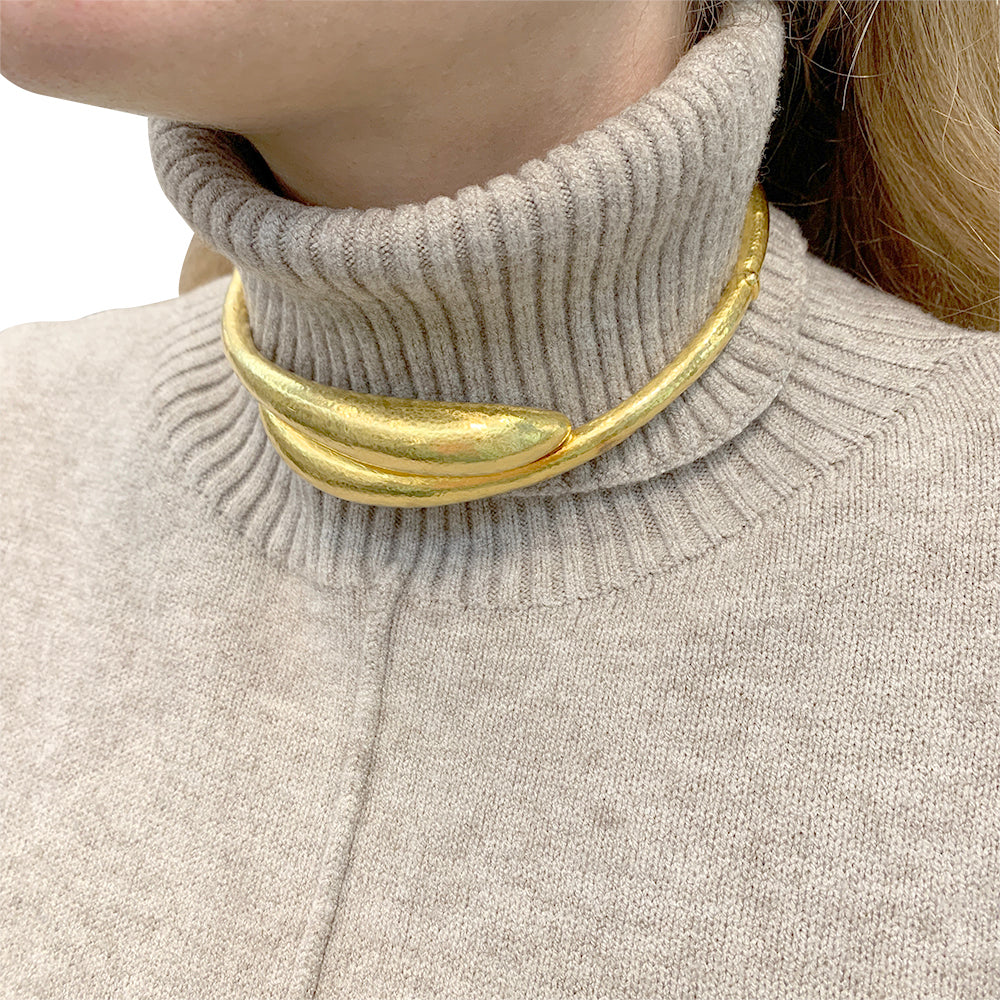 Lalaounis necklace, "Neolithic" collection, in yellow gold.