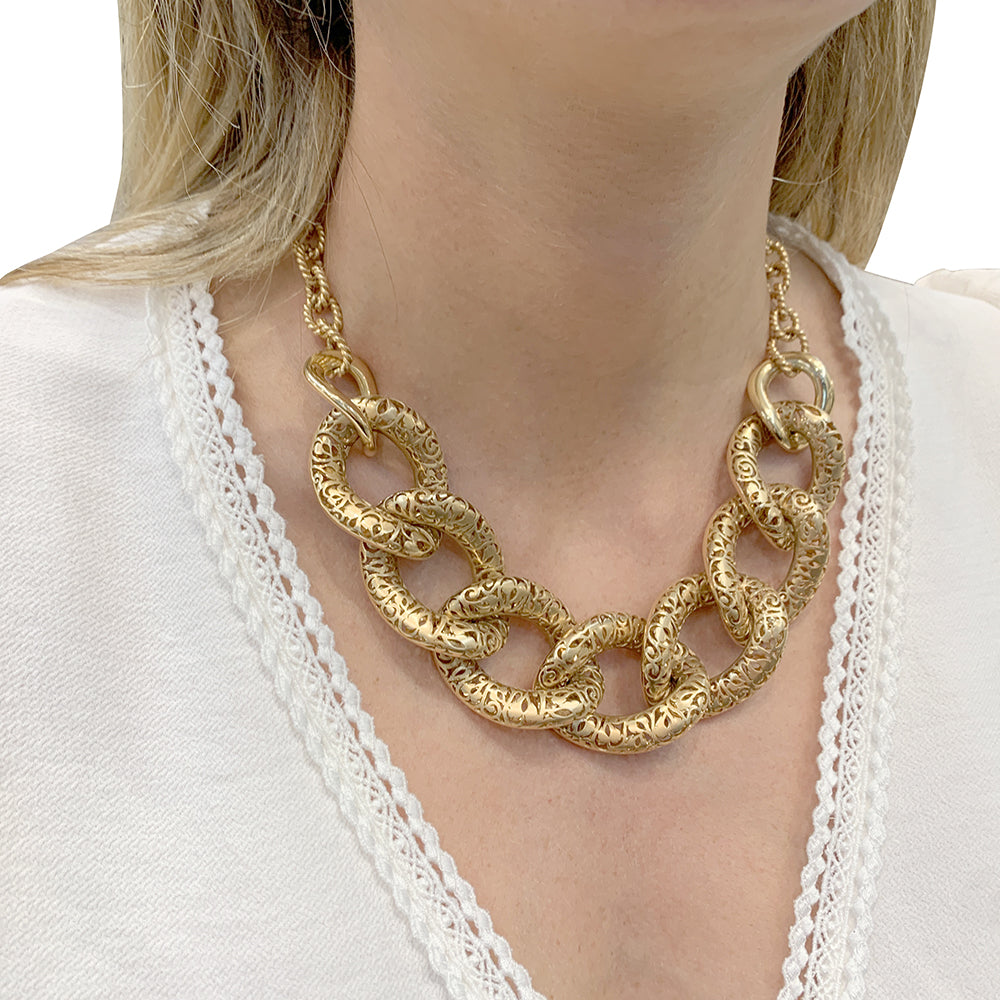 Pomellato necklace, "Arabesque", pink gold.