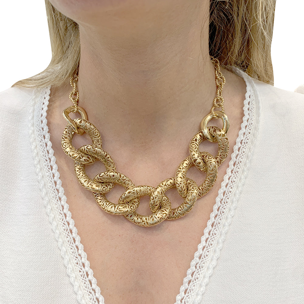 Pomellato necklace, "Arabesque", pink gold.