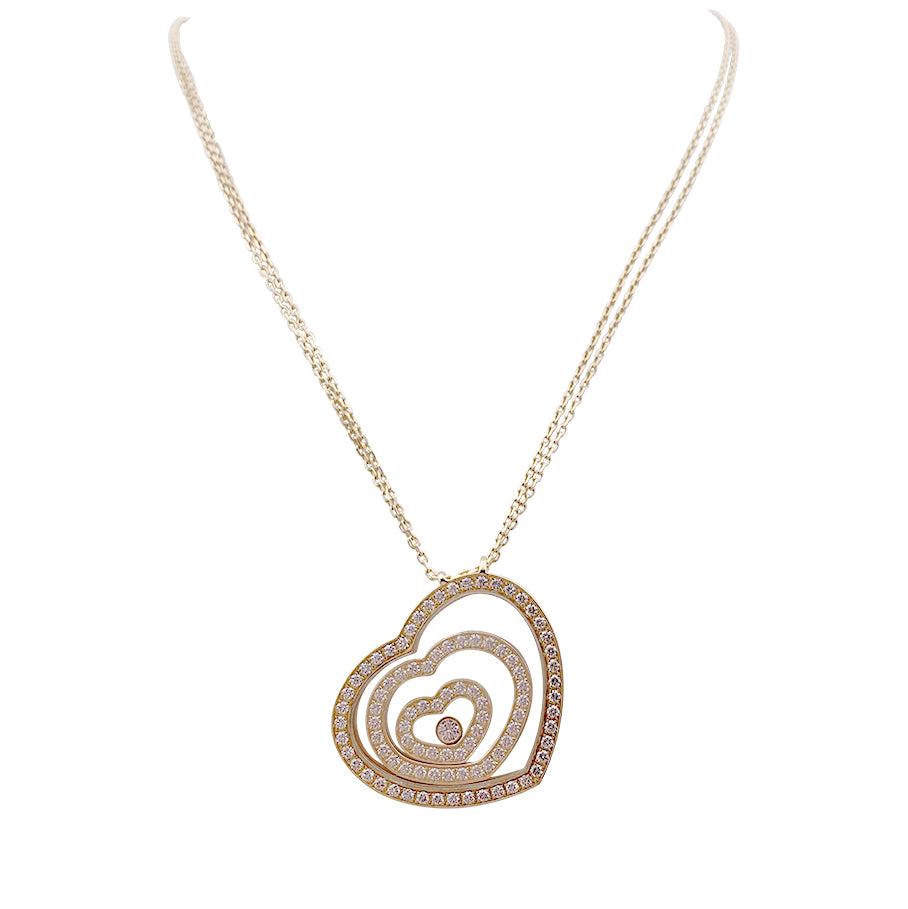 Chopard necklace, "Happy Spirit", yellow gold, diamonds.