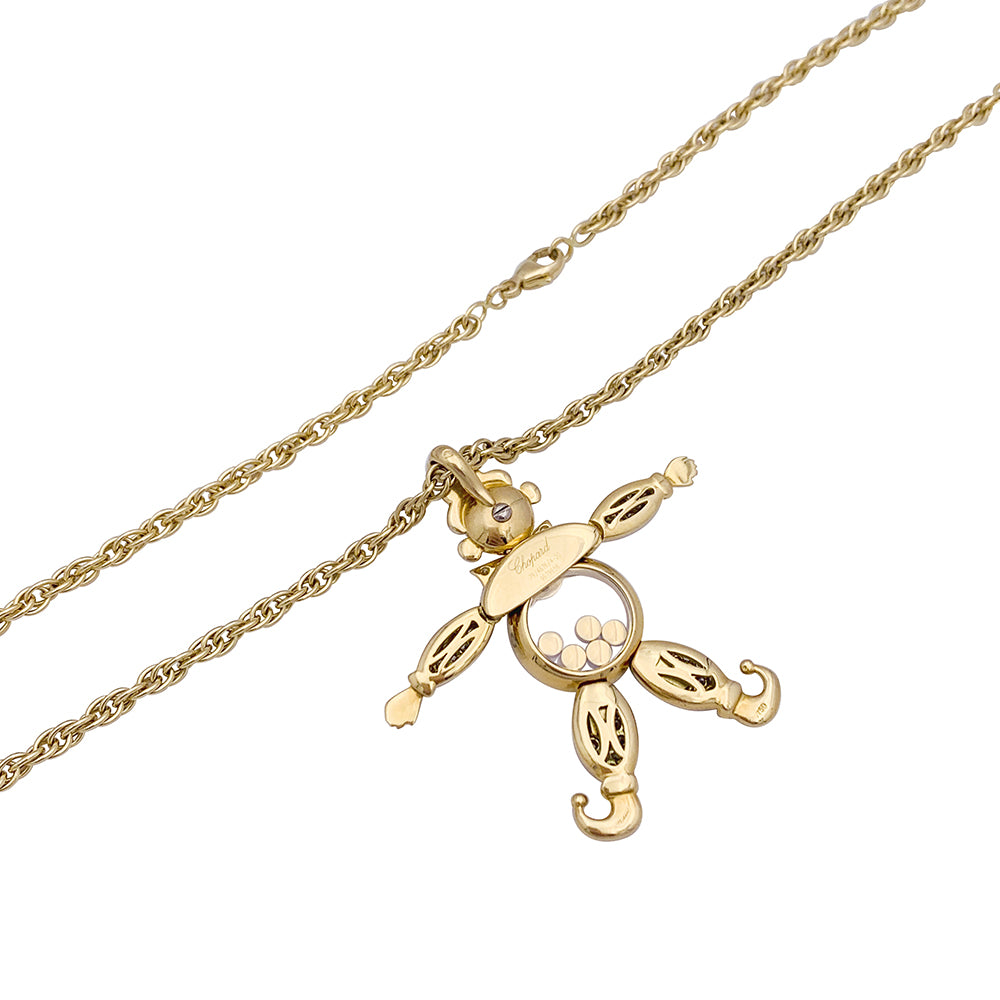 Chopard pendant, "Happy Clown", yellow gold, diamonds, colored stones.