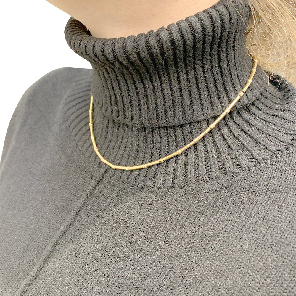 Poiray yellow gold chain.