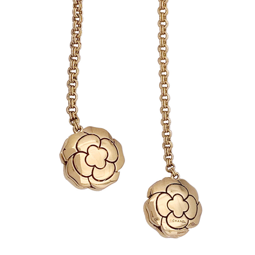 Chanel transformable necklace, “Les Infinis de Camélia”, in pink gold, diamonds.