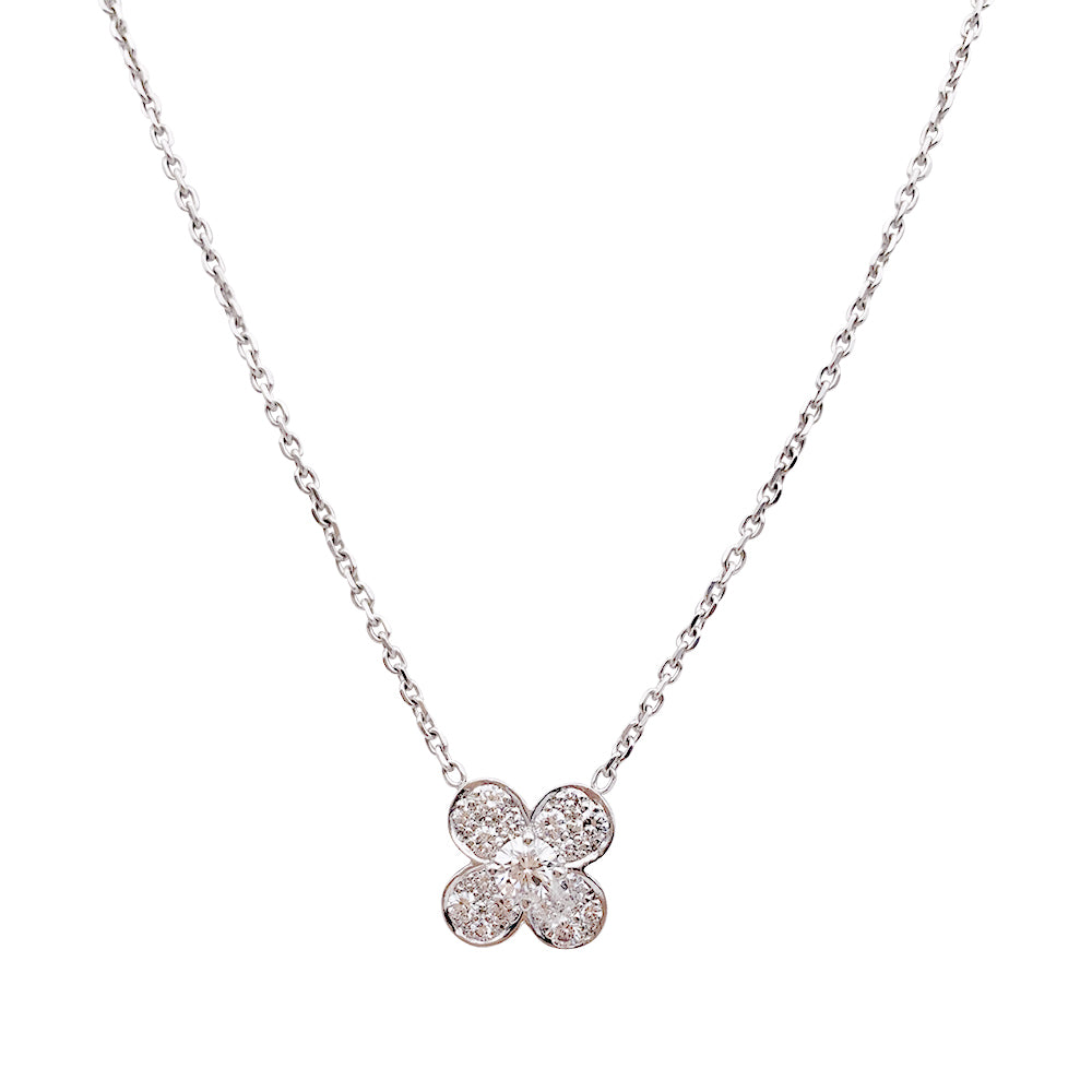 Van Cleef & Arpels necklace, white gold, diamonds.