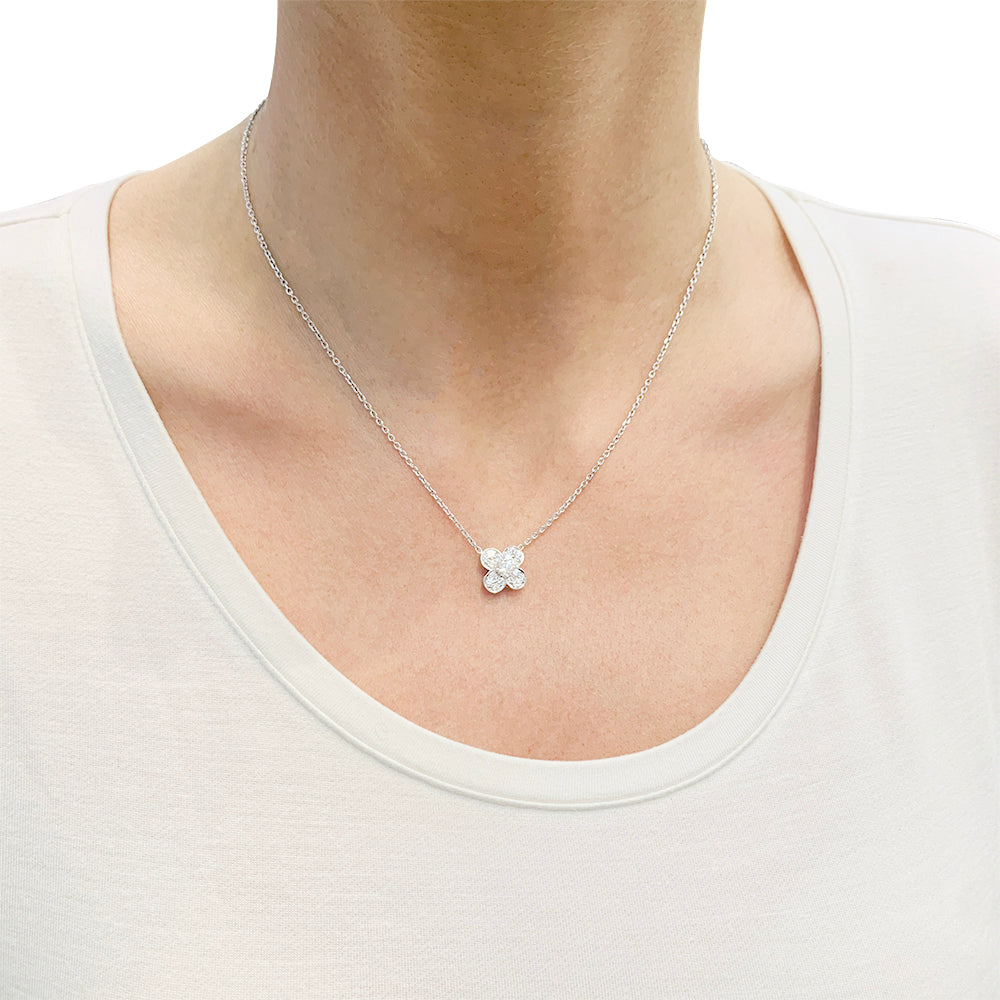 Van Cleef & Arpels necklace, white gold, diamonds.