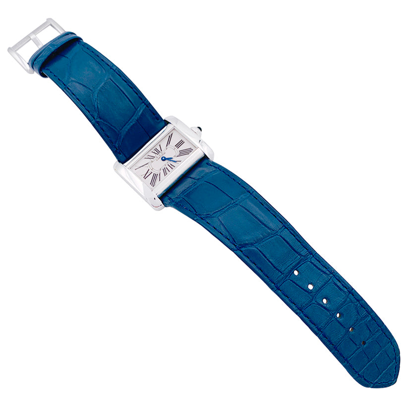 Cartier watch, "Divan", steel.