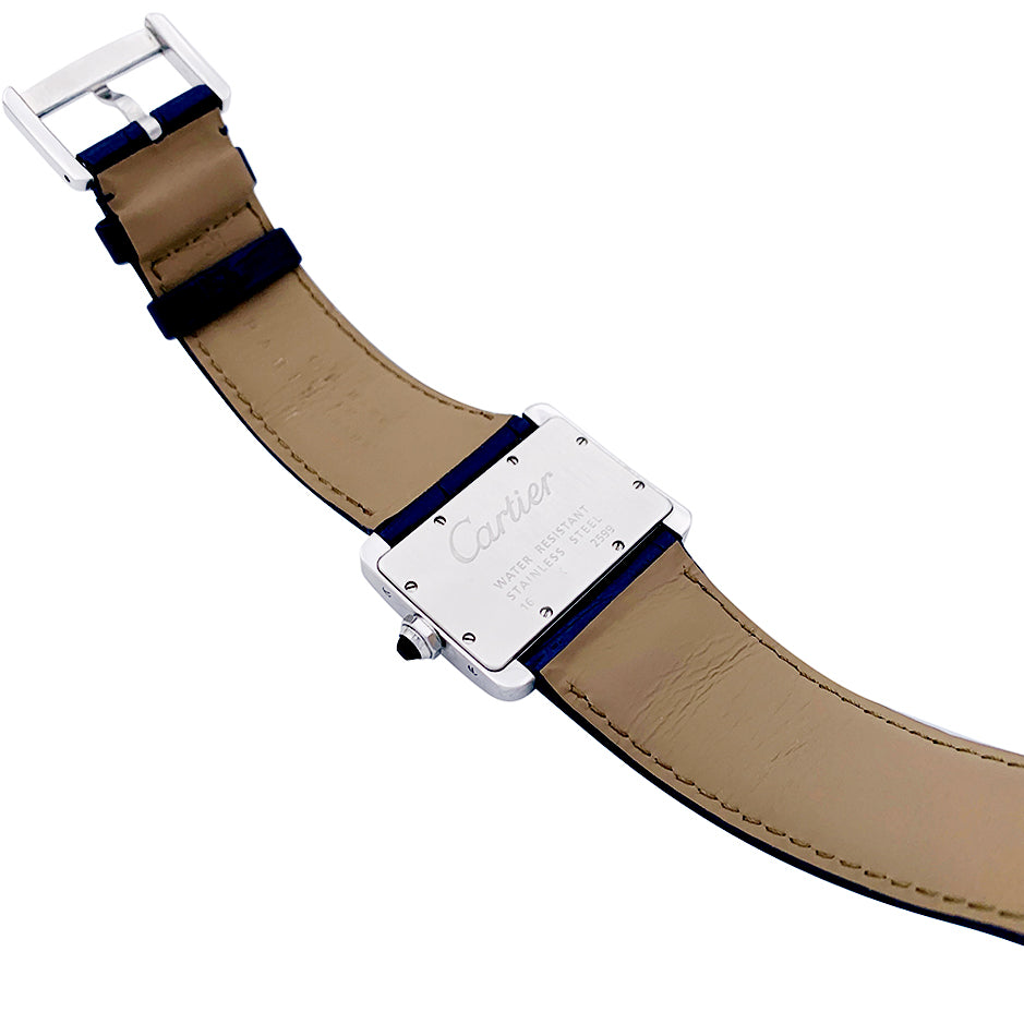 Cartier watch, "Divan", steel.