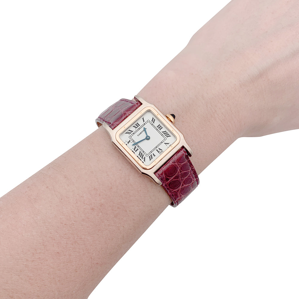 Cartier watch, "Santos", two golds.