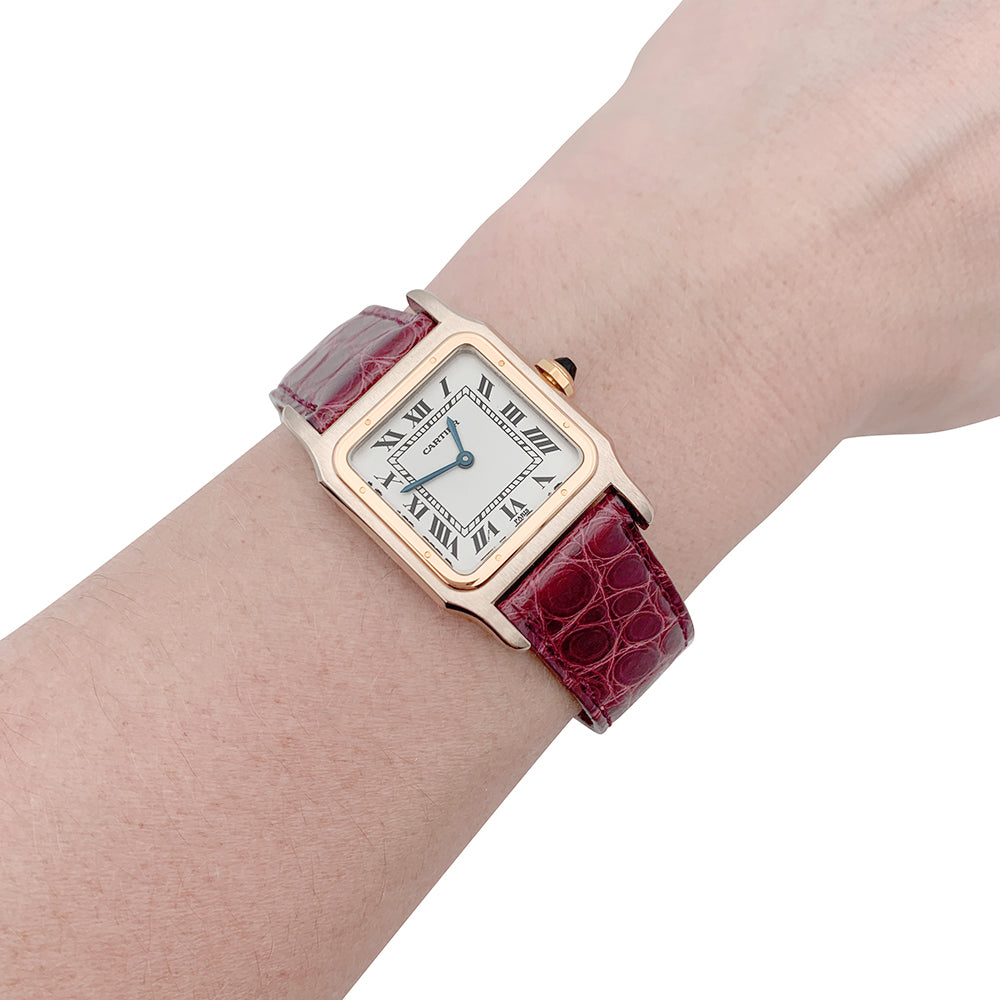 Cartier watch, "Santos", two golds.