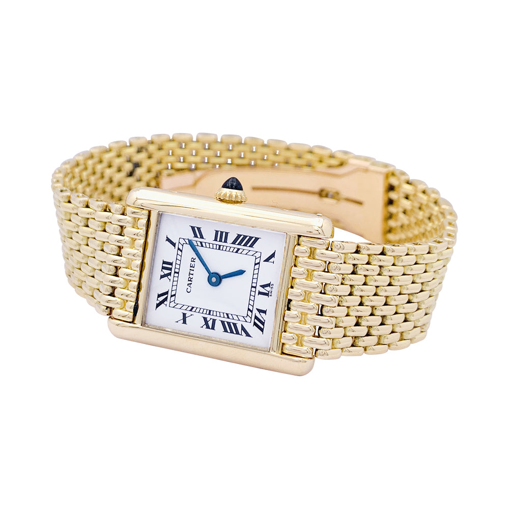 Cartier watch, "Tank Louis Cartier", yellow gold.