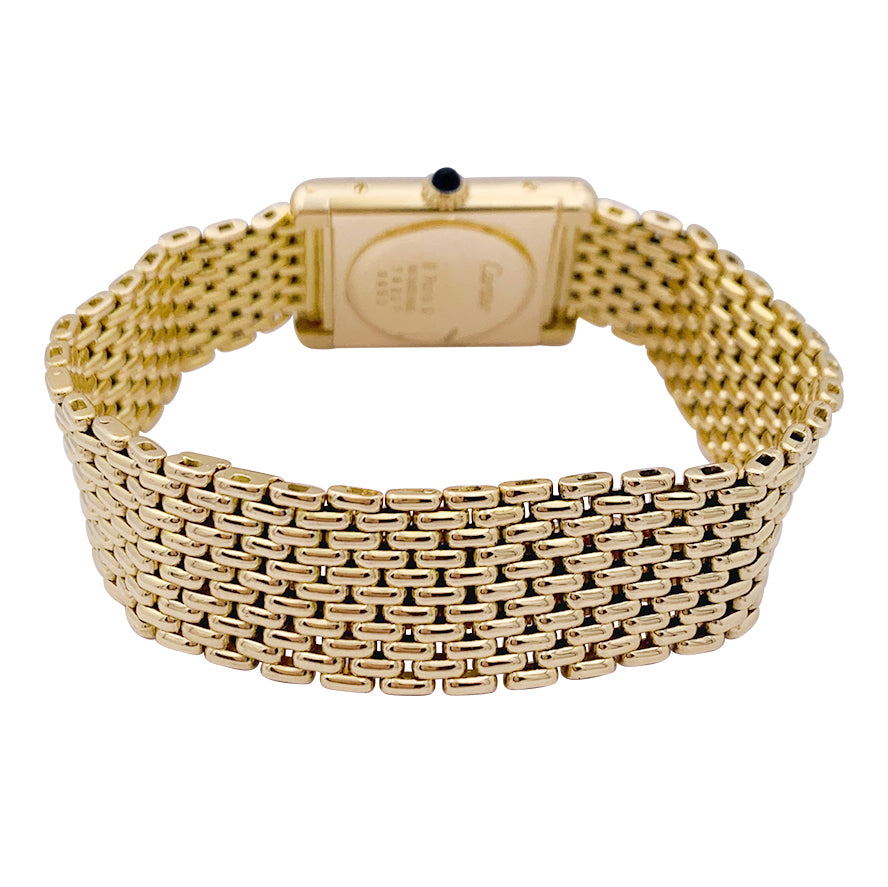 Cartier watch, "Tank Louis Cartier", yellow gold.