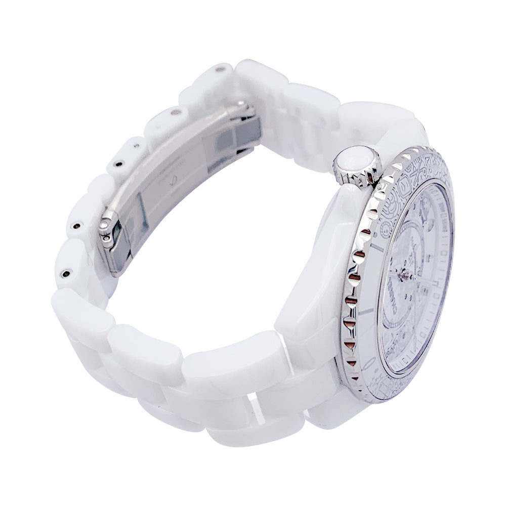 Chanel watch, "J12.20", ceramic and diamonds.