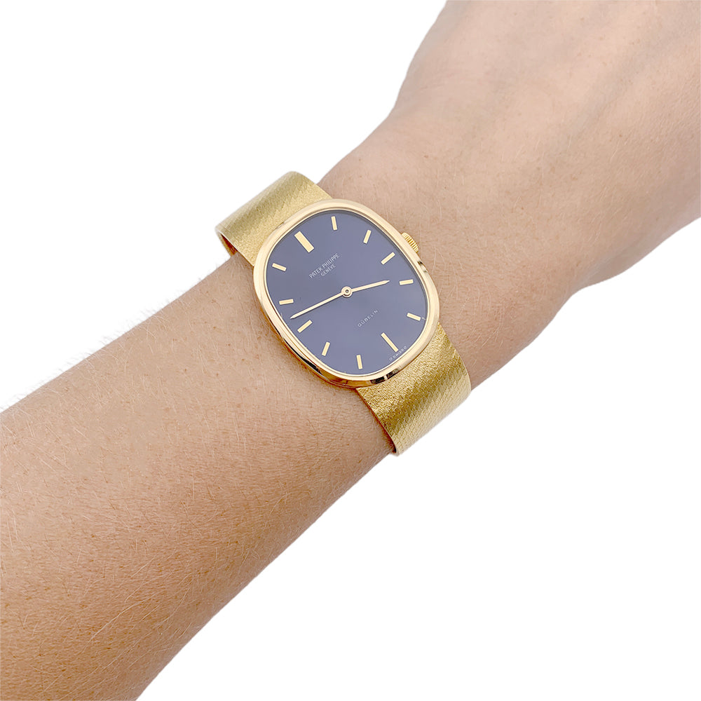 Montre Patek Philippe, "Ellipse", or jaune.