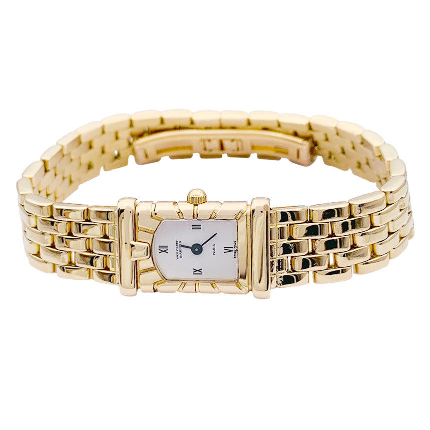 Van Cleef & Arpels watch, "Façade", yellow gold.