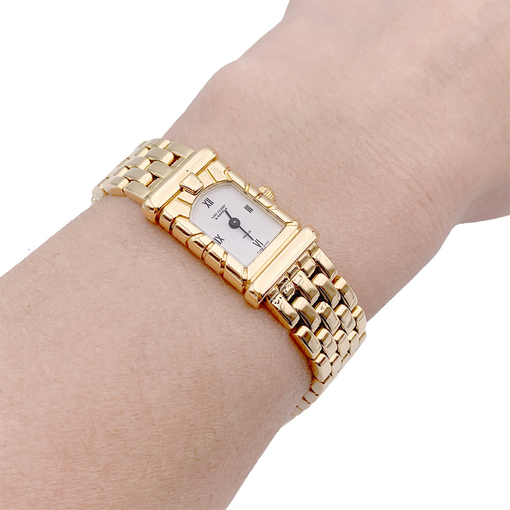 Van Cleef & Arpels watch, "Façade", yellow gold.
