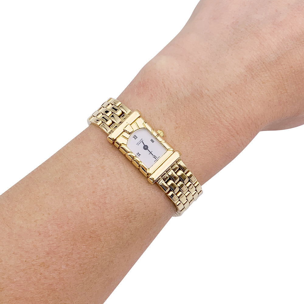 Van Cleef & Arpels watch, "Façade", yellow gold.