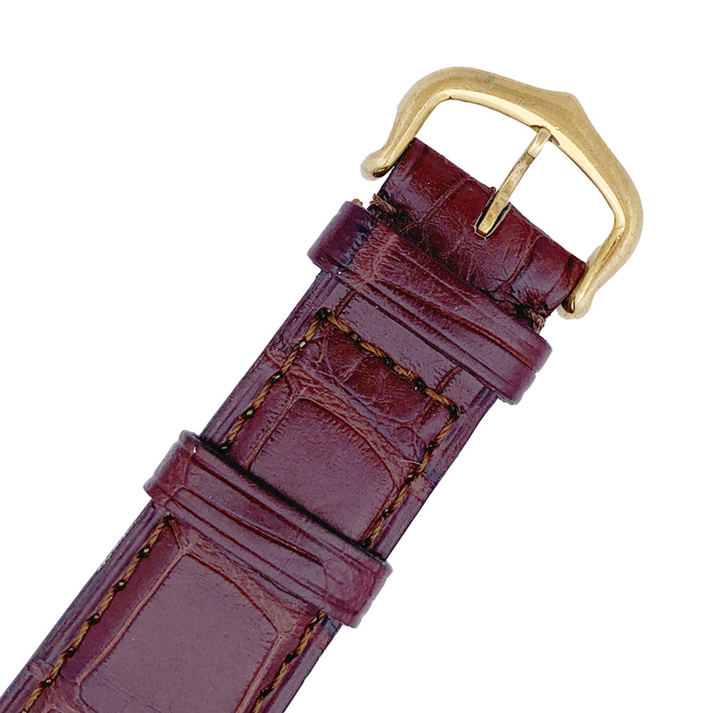 Cartier "Tank Louis Cartier" watch, yellow gold, leather.