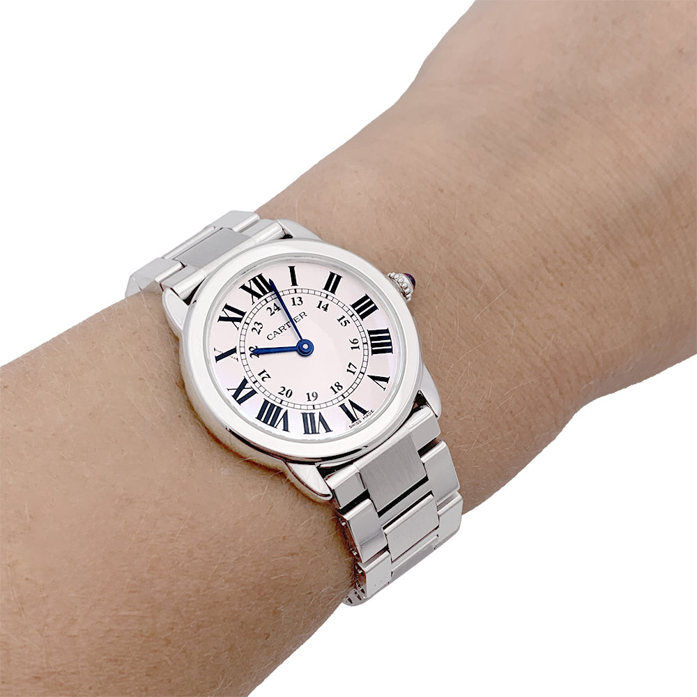 Cartier watch, "Ronde Solo", steel.