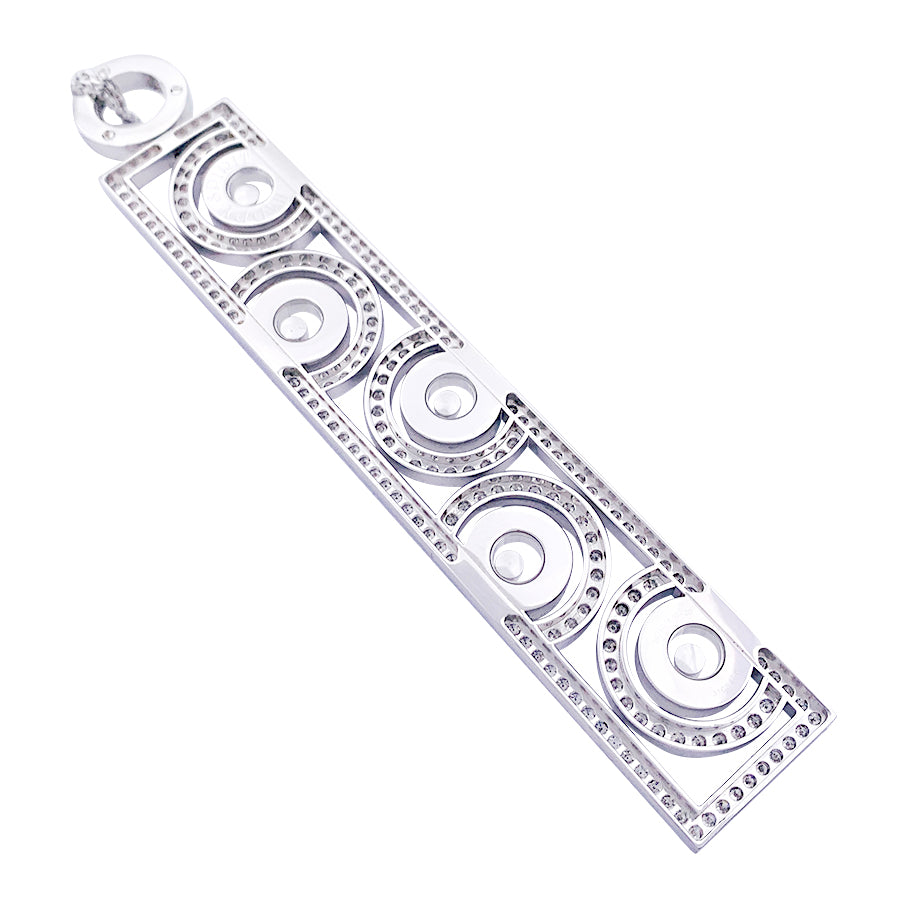 Chopard necklace, "Happy Spirit", in white gold, diamonds.