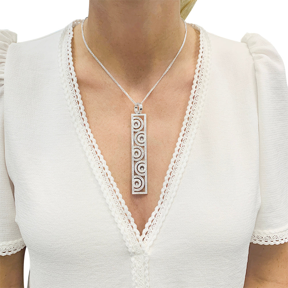 Chopard necklace, "Happy Spirit", in white gold, diamonds.