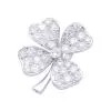 Fred pendant, "Clover", white gold and diamonds.
