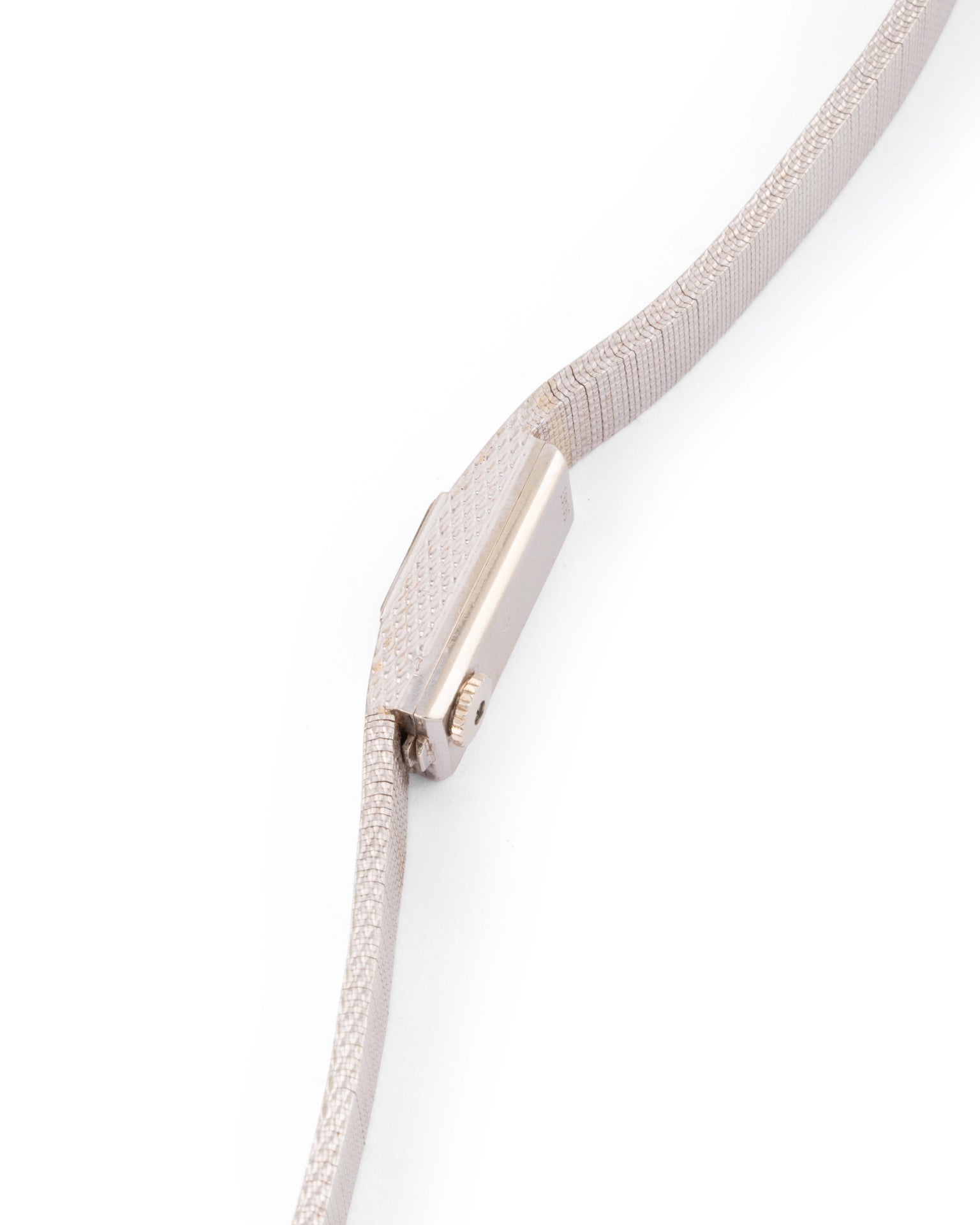 Cartier vintage white gold Duoplan watch