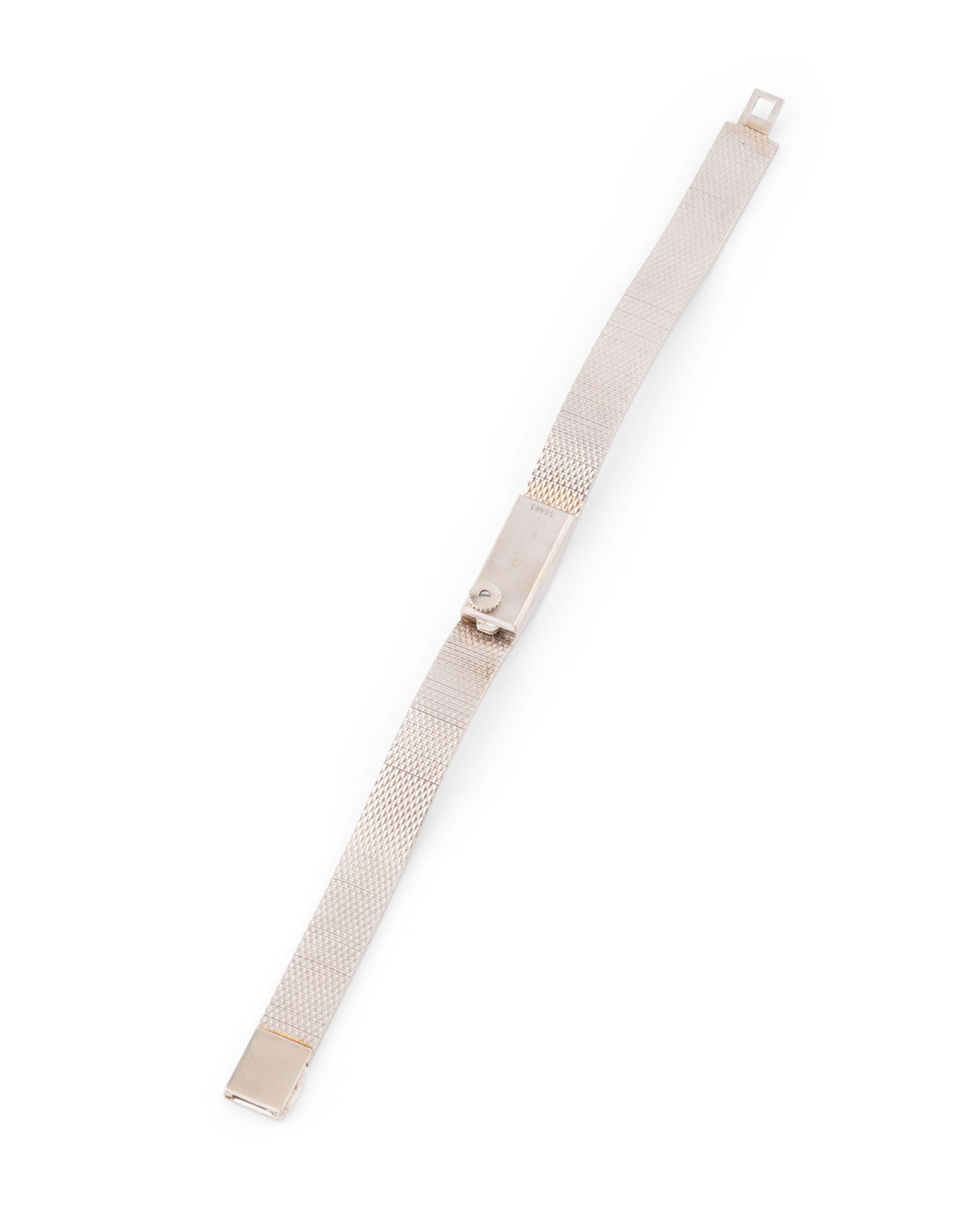 Cartier vintage white gold Duoplan watch
