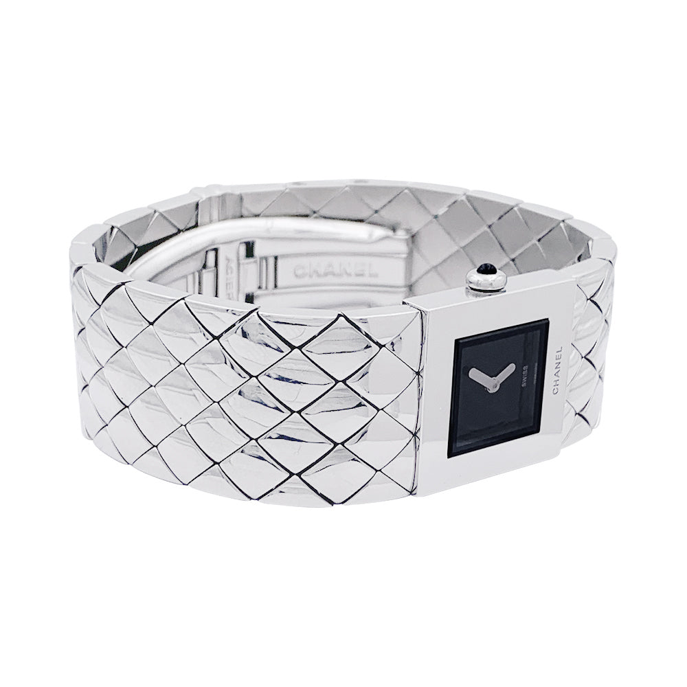 Chanel watch, "Quilted", steel.