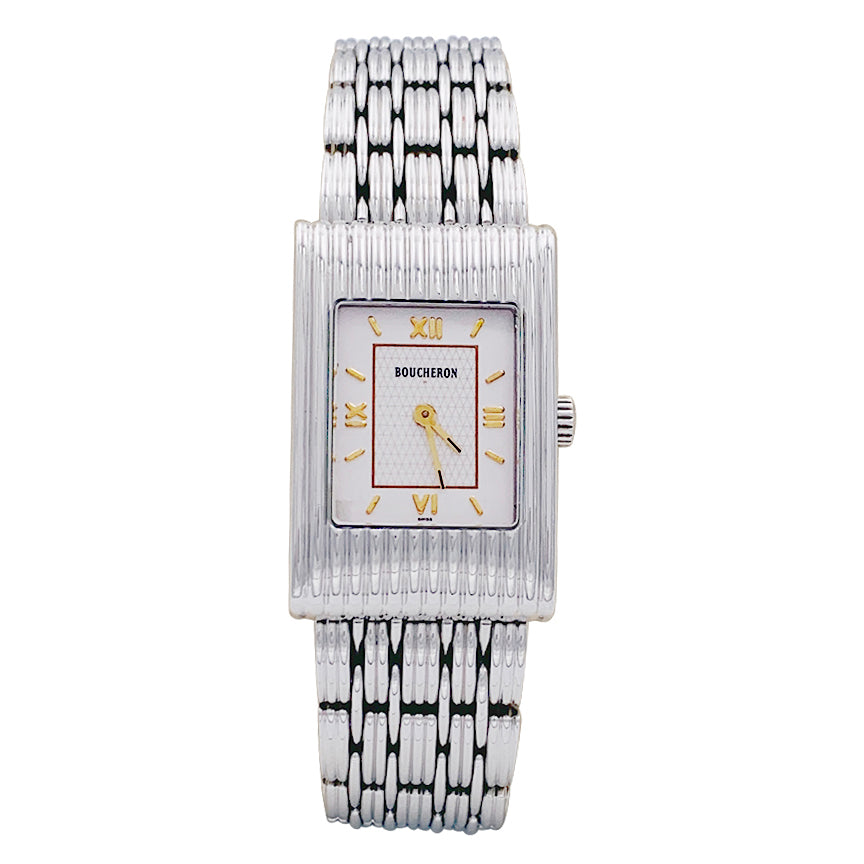 Montre Boucheron, "Reflet", acier.