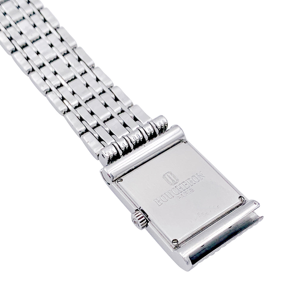 Boucheron watch, "Reflet", steel.