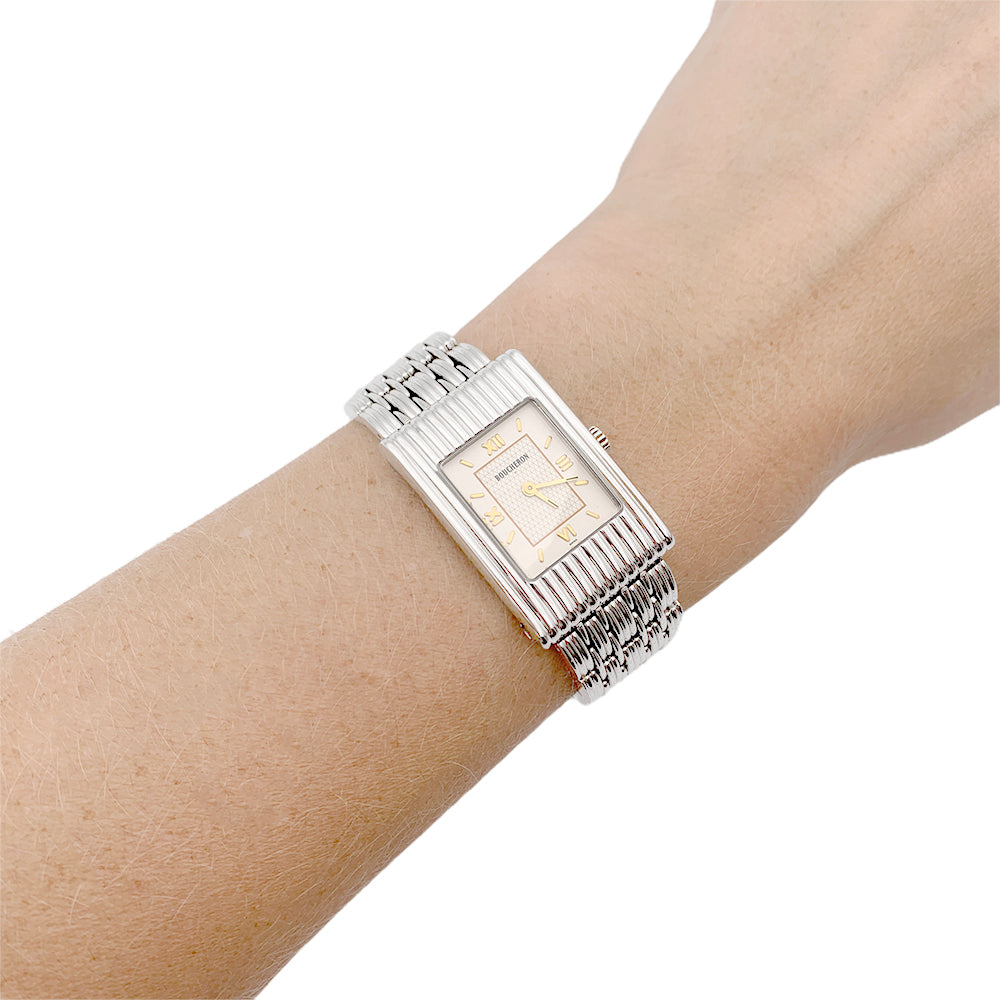 Boucheron watch, "Reflet", steel.